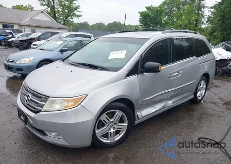 2011 Honda Odyssey Touring/Touring Elite из США, поврежденный, VIN 5FNRL5H93BB030662